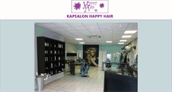 Desktop Screenshot of kapsalonhappyhair.nl